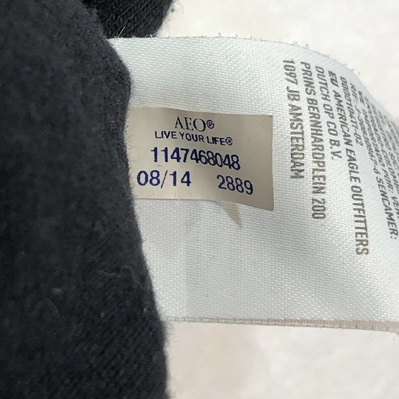 American Eagle Outfitters Mens Size Large Embroidered Logo Eagle Long Sleeve Tee - Picture 8 of 8